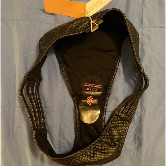 NWT PilyQ Strappy Teeny Bottom POS261T Black Large / OFFERS WELCOME! - Picture 2 of 3